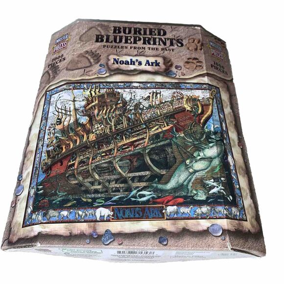 Buried Blueprints Puzzle Noah s Ark 1000 PC Complete PICTURES! - Picture 2 of 6